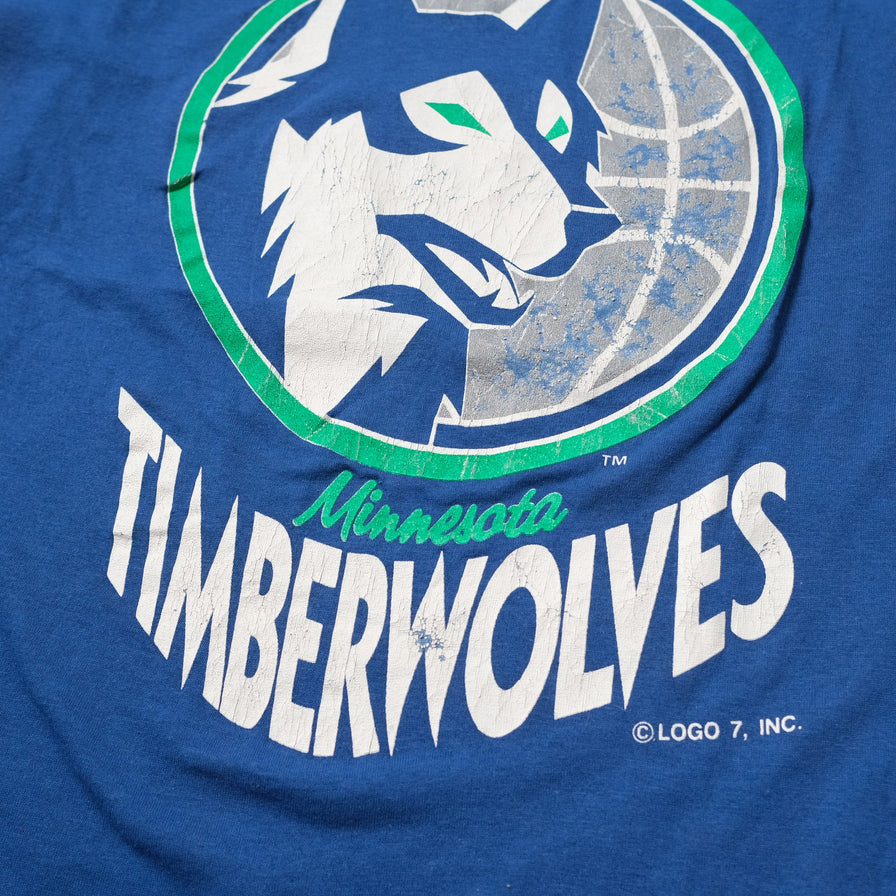 Vintage Minnesota Timberwolves T-Shirt Large / XLarge