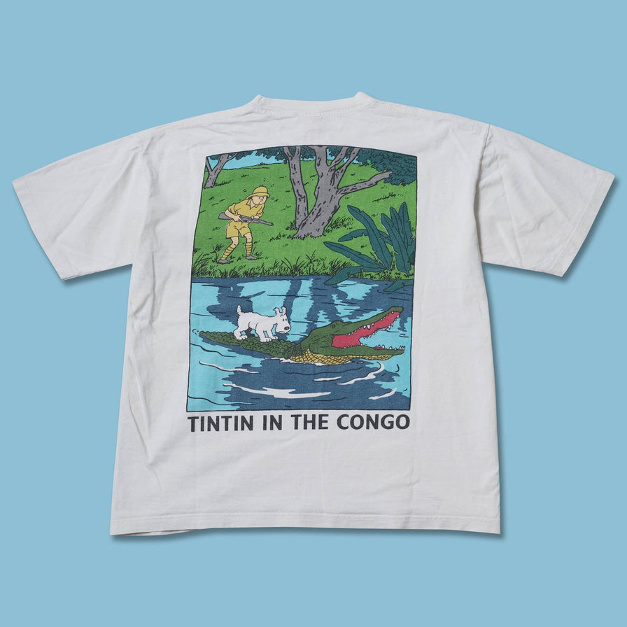 Vintage Tin Tin in The Congo T-Shirt Medium