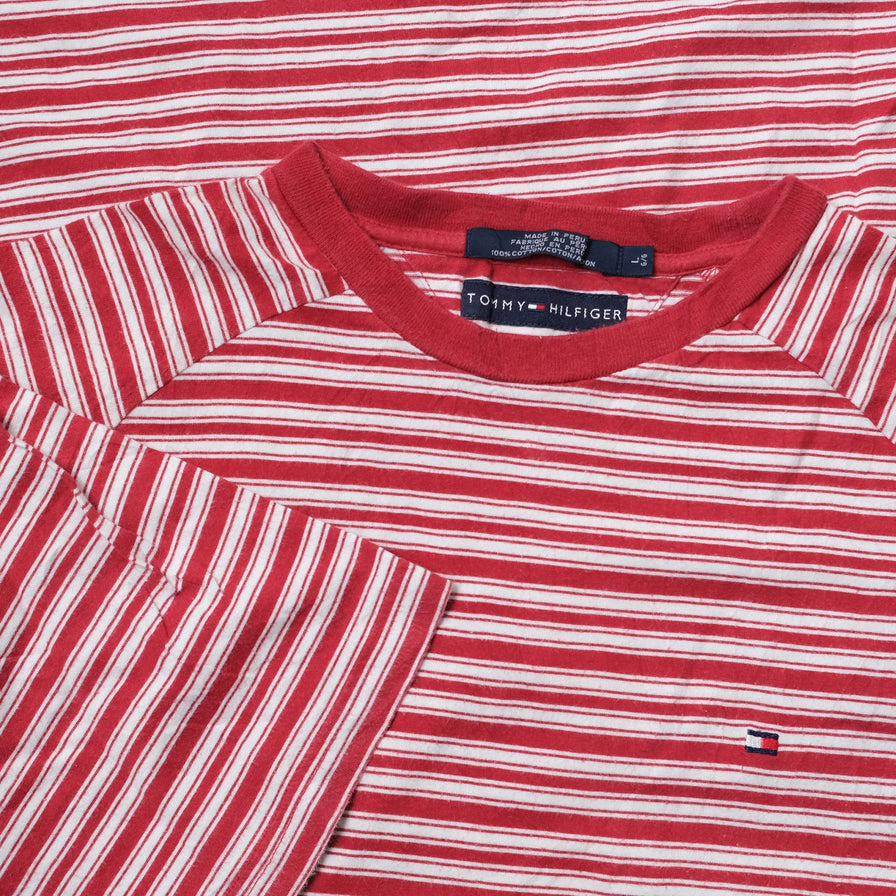 Vintage Tommy Hilfiger Striped T-Shirt Large