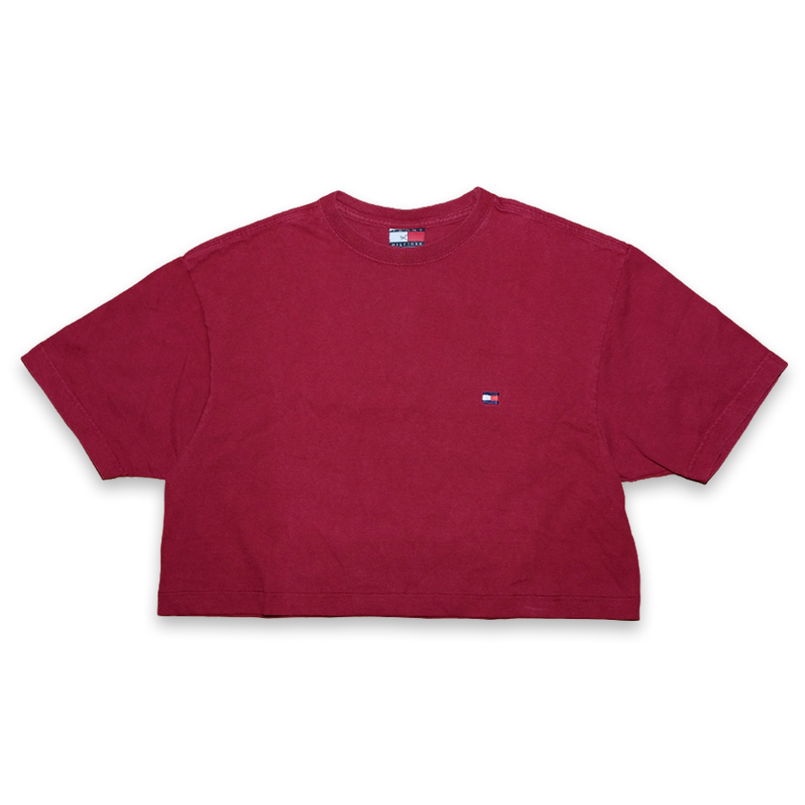 Vintage Tommy Hilfiger Cropped T-Shirt Small / Medium - Double Double Vintage