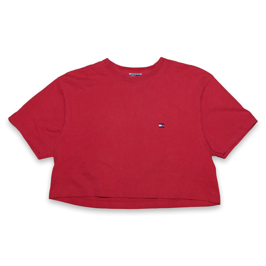 Vintage Tommy Hilfiger Cropped T-Shirt Small / Medium - Double Double Vintage