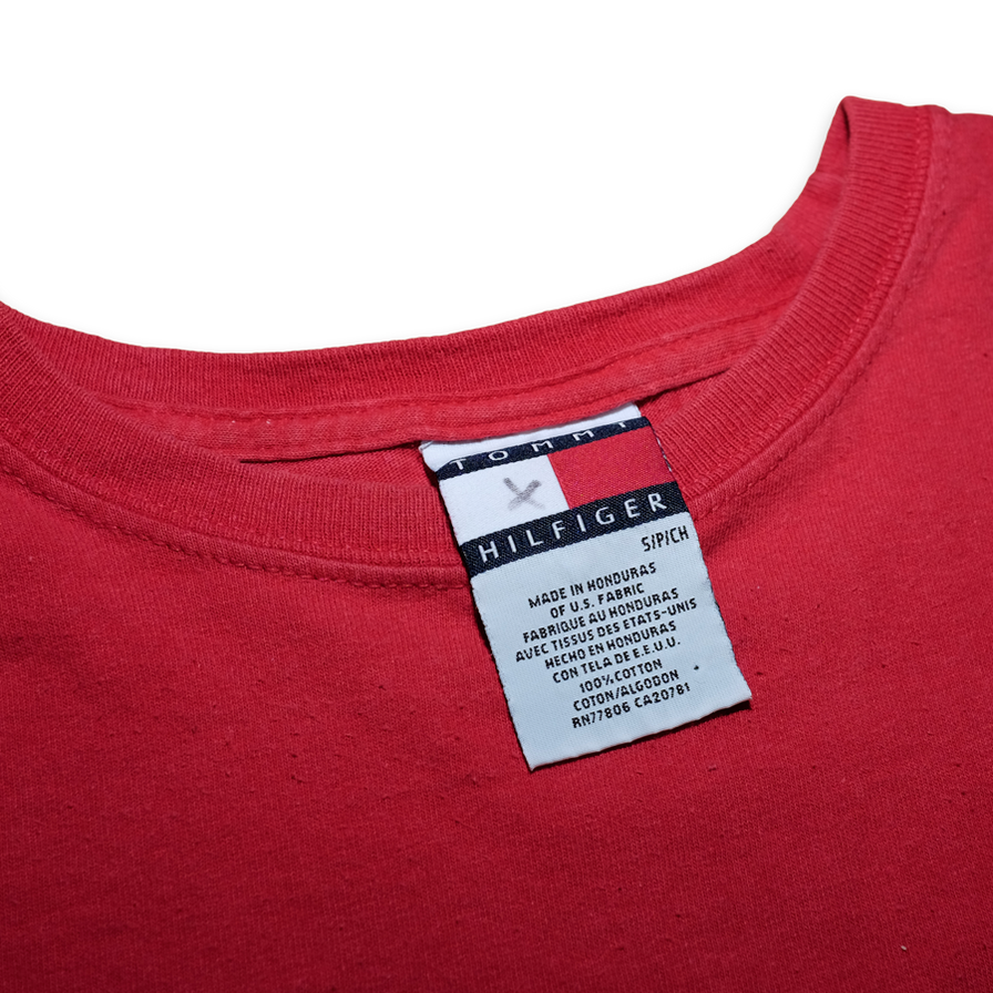 Vintage Tommy Hilfiger Cropped T-Shirt Small / Medium - Double Double Vintage