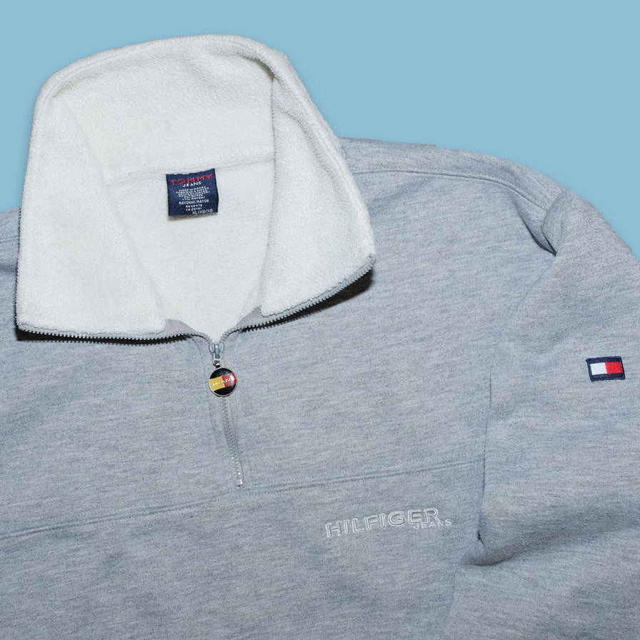 Vintage Tommy Jeans Q-Zip Sweater Large / XLarge - Double Double Vintage