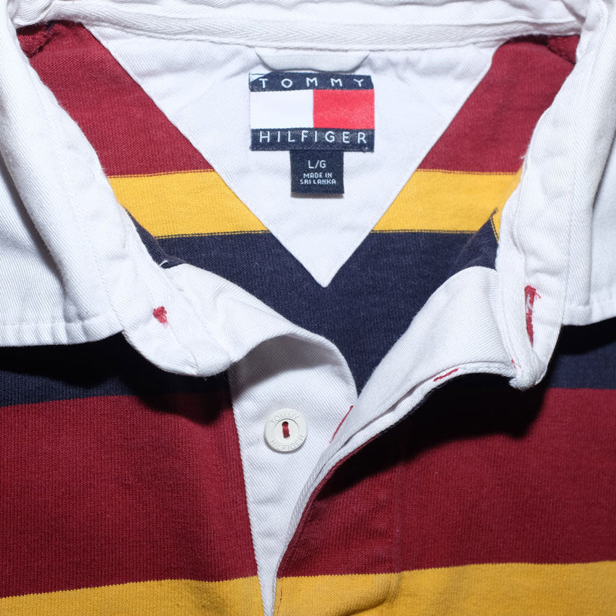 Vintage Tommy Hilfiger Striped Sweater Large - Double Double Vintage