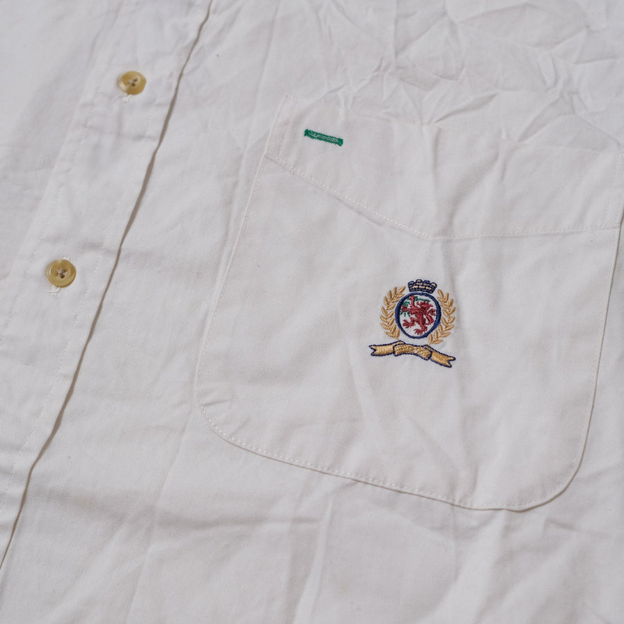 Vintage Tommy Hilfiger Crest Logo Shirt XLarge