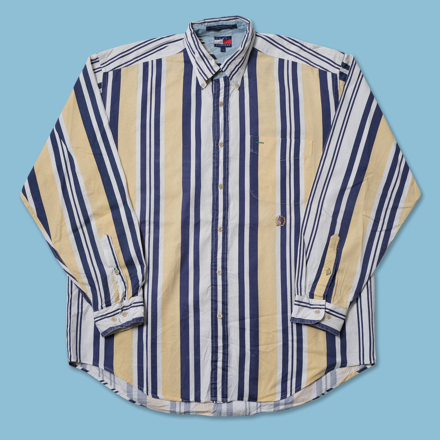 Vintage Tommy Hilfiger Crest Logo Shirt Large / XLarge