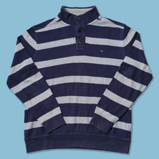 Vintage Tommy Hilfiger Q-Snap Sweater Large