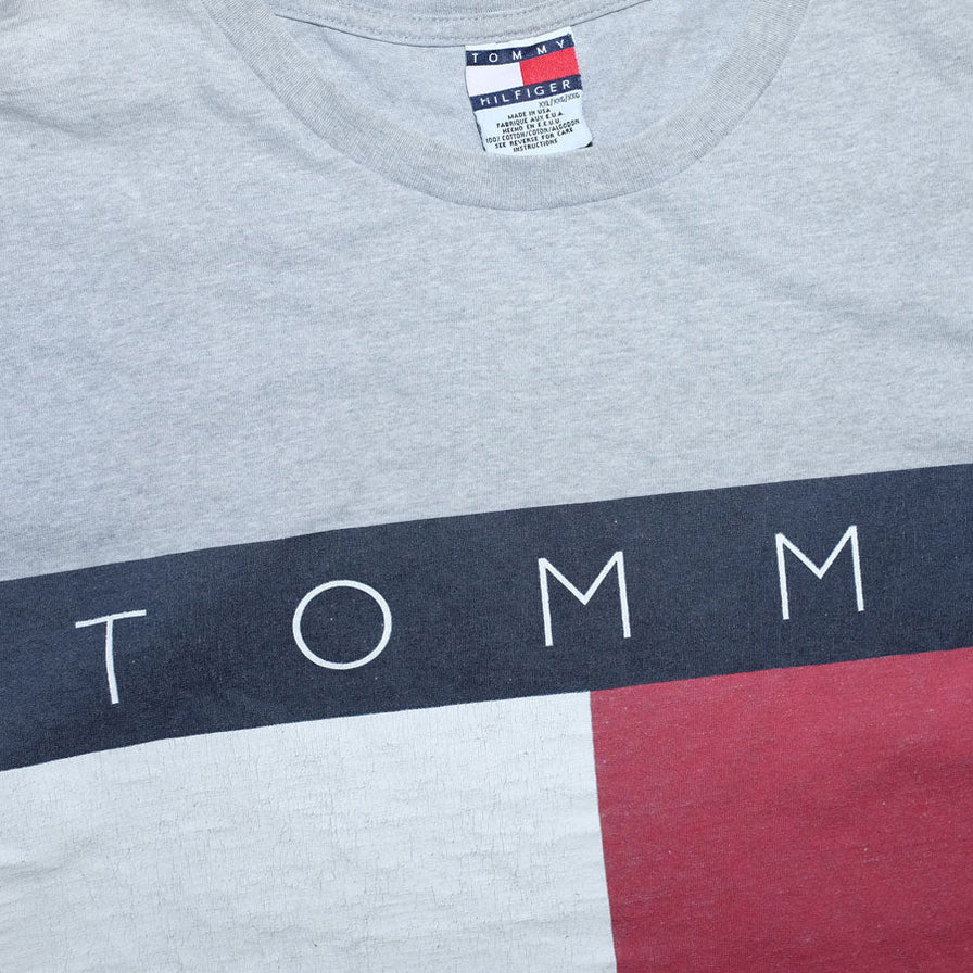 Vintage Tommy Hilfiger Flag T-Shirt XLarge - Double Double Vintage