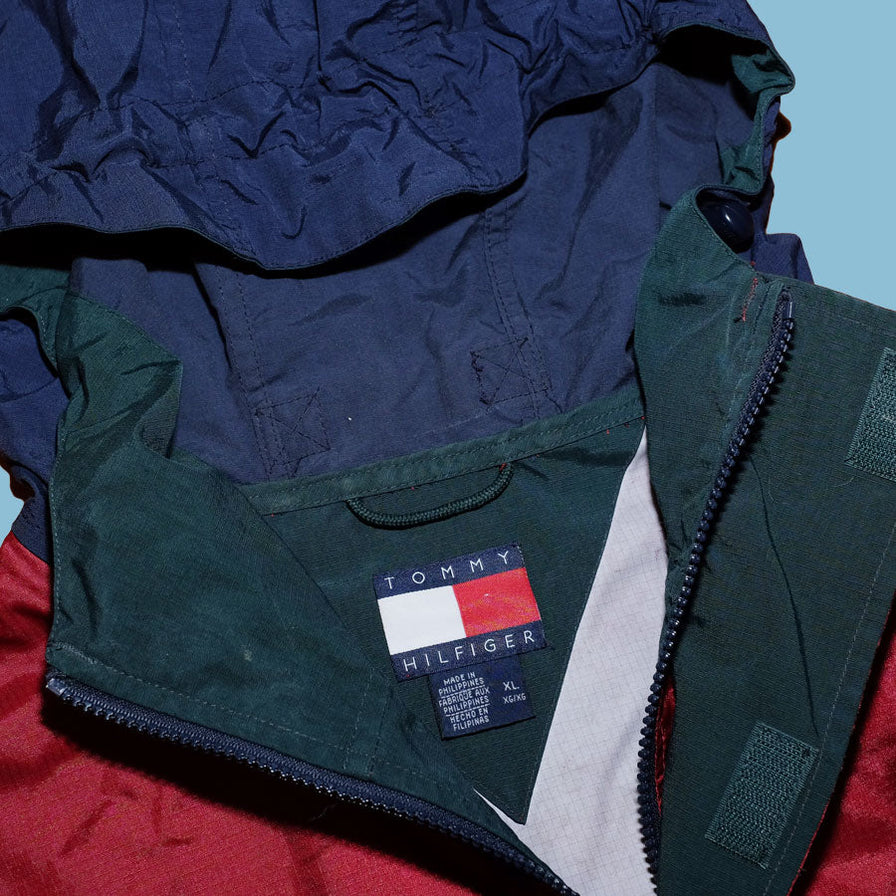 Vintage Tommy Hilfiger Windbreaker XLarge - Double Double Vintage