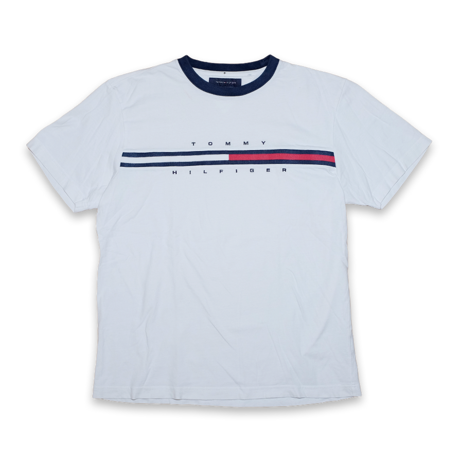Tommy Hilfiger T-Shirt Small / Medium - Double Double Vintage