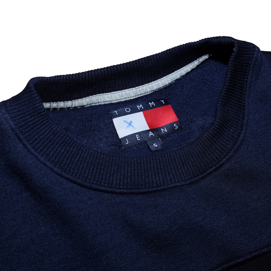 Tommy Jeans Logo Sweatshirt Small - Double Double Vintage