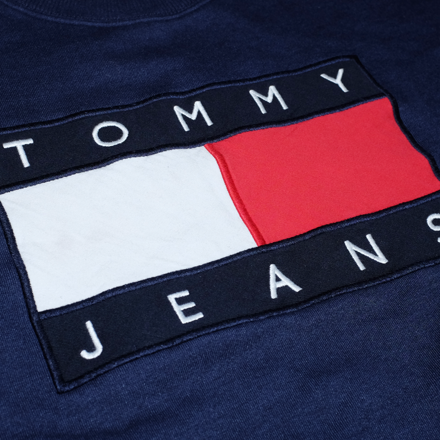 Tommy Jeans Logo Sweatshirt Small - Double Double Vintage
