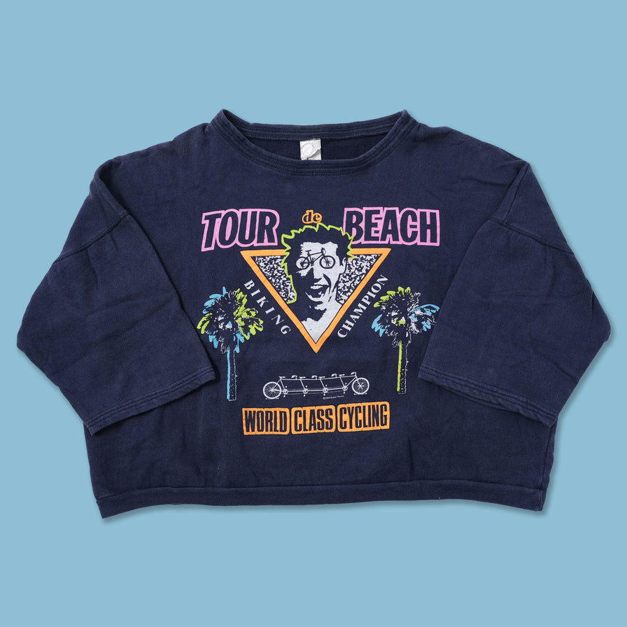 Vintage Biking Cropped Sweater Large