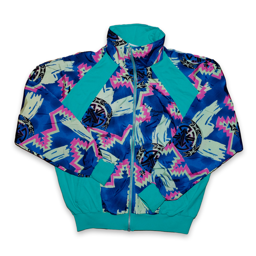 Vintage Triumph Sport Trackjacket Womens Medium / Large - Double Double Vintage