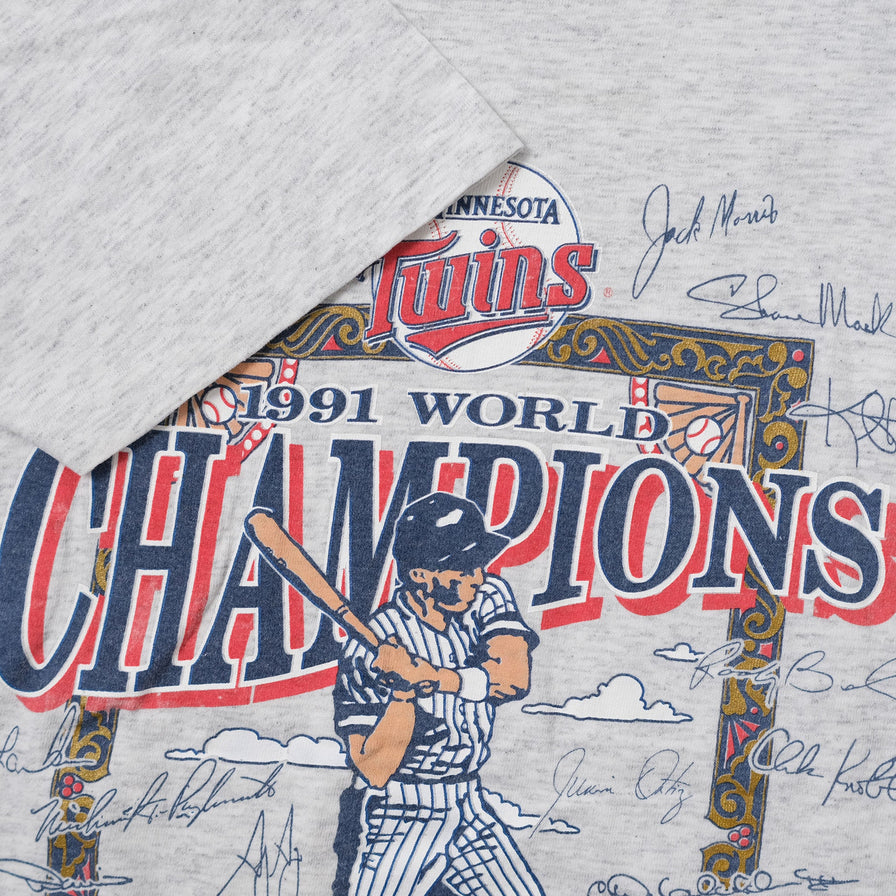 Vintage 1991 Minnesota Twins T-Shirt Small / Medium