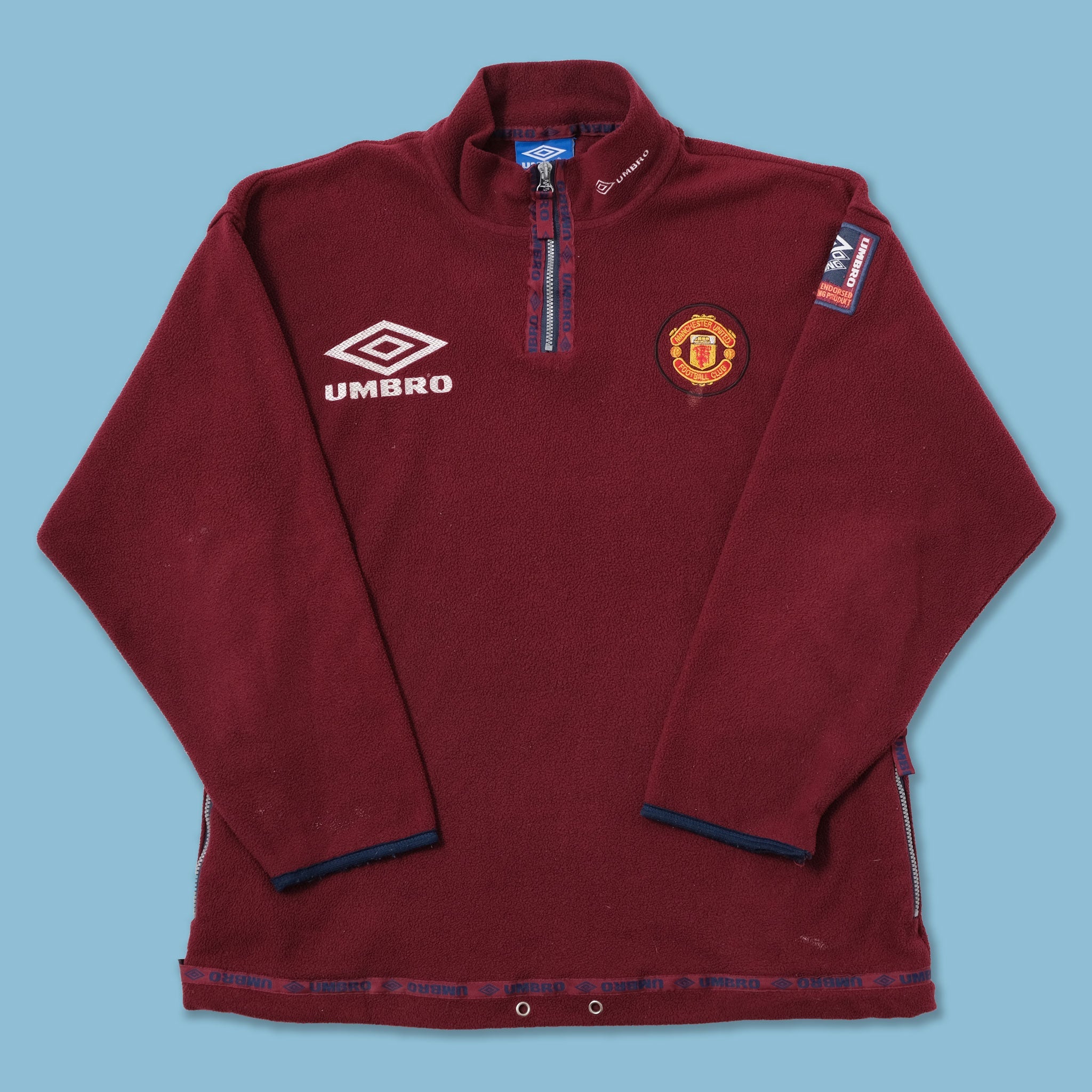Vintage Umbro Manchester United Fleece XXLarge kaufen – Double