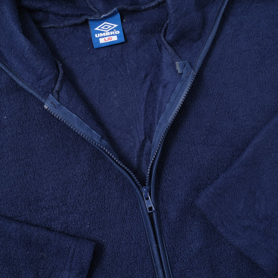 Vintage Umbro Hooded Fleece Jacket XLarge