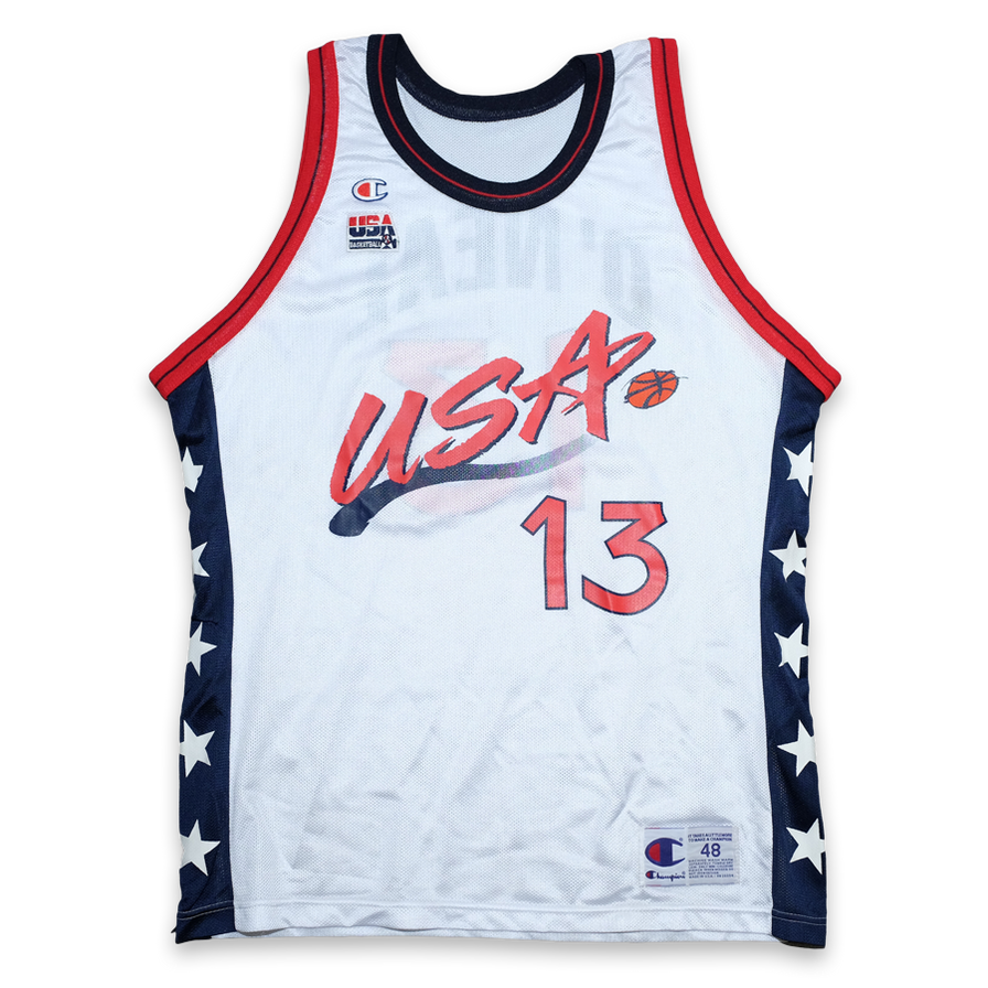 Vintage Shaq USA 1996 Jersey XLarge - Double Double Vintage