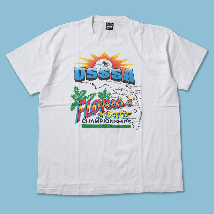 Vintage 1995 Florida State Baseball Championships T-Shirt XLarge