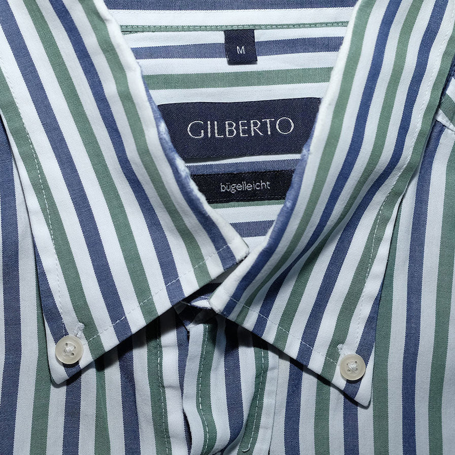 Vintage Vertical Stripe Shirt Large - Double Double Vintage