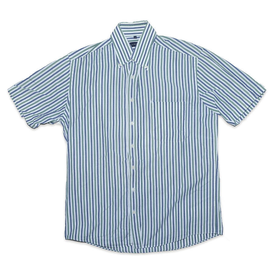 Vintage Vertical Stripe Shirt Large - Double Double Vintage