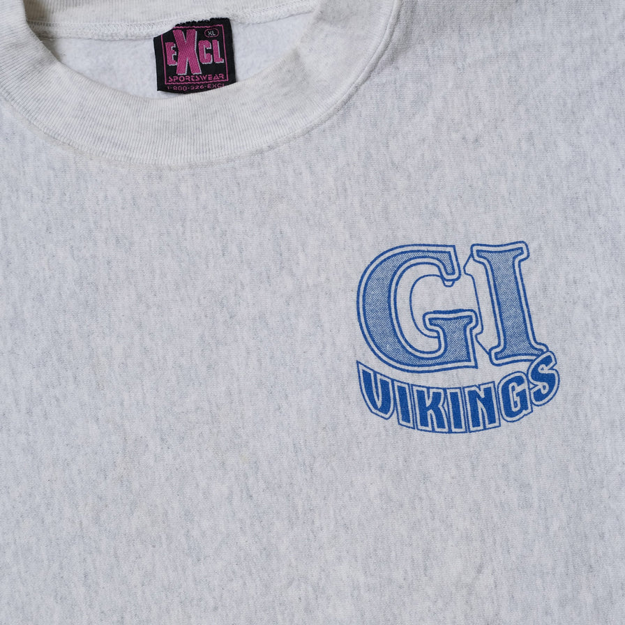 Vintage Grand Island Vikings Sweater XLarge