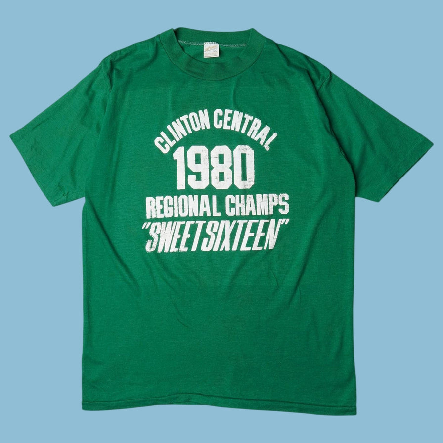 Vintage 80s Clinton Central Regional Champs T-Shirt - S