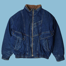 Bomber en jean vintage des années 80 - M