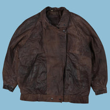 Vintage 80s Leather Jacket - M