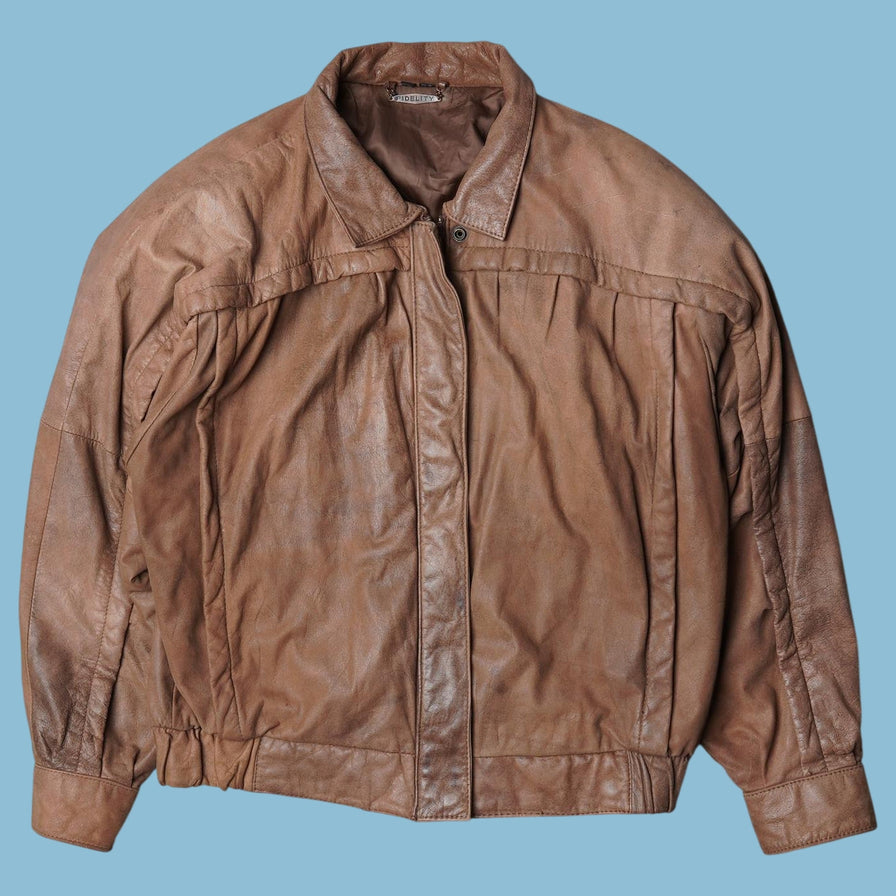 Vintage 80s Lederjacke - XL