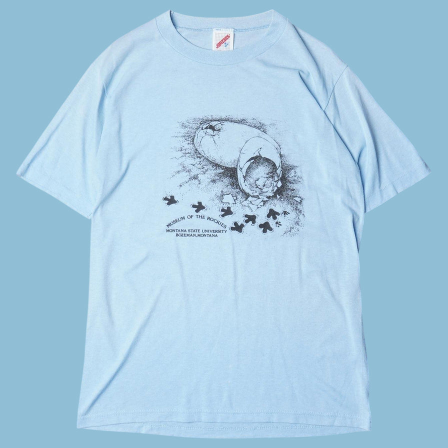 Vintage 80s Museum of the Rockies Dinosaur T-Shirt - S