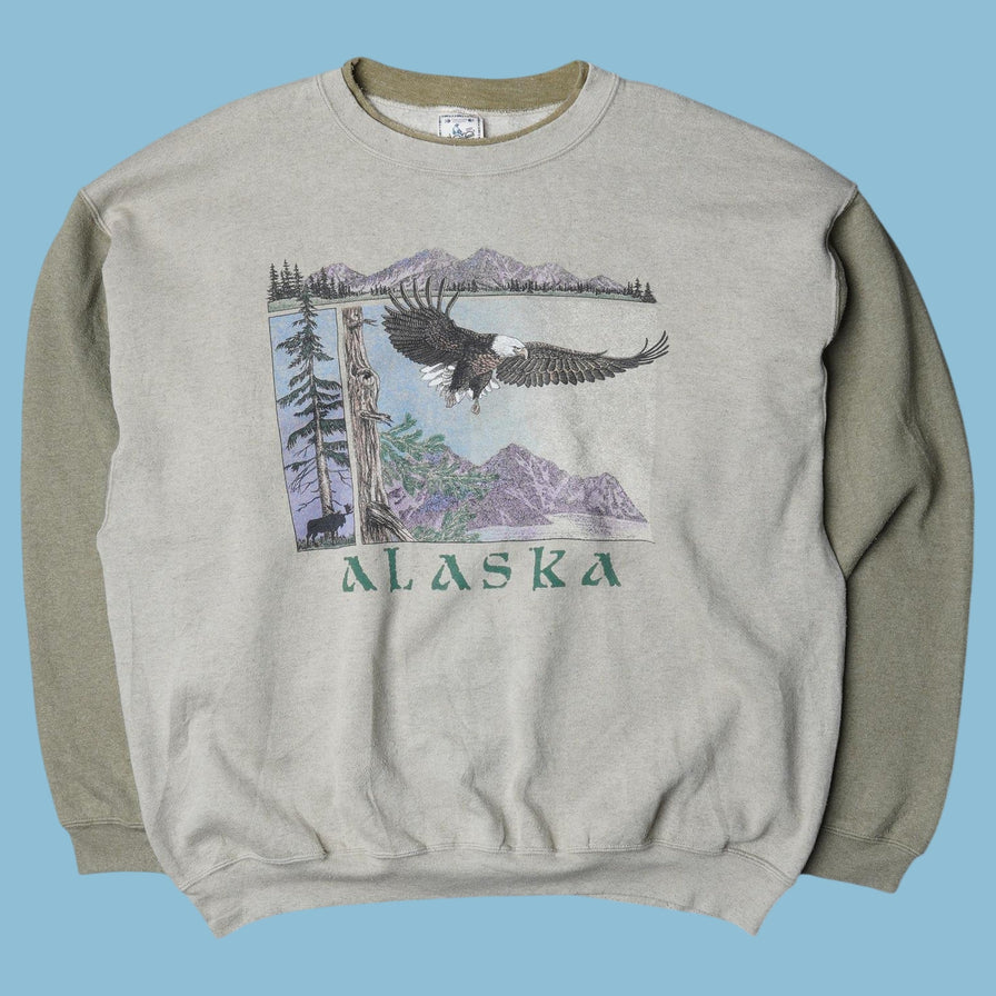 Vintage 90s Alaska Eagle Sweater - 2XL