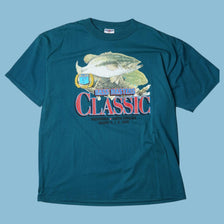 Vintage 90s Bass Masters Classic Fishing T-Shirt - XL