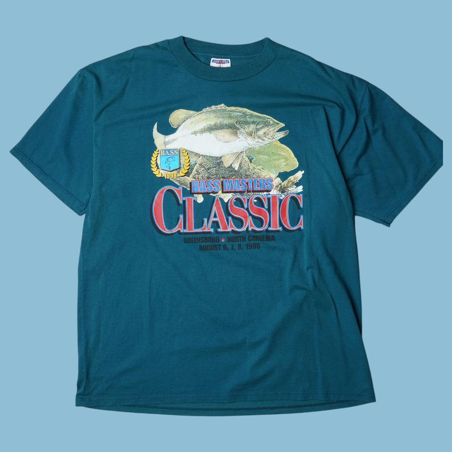 Vintage 90s Bass Masters Classic Fishing T-Shirt - XL
