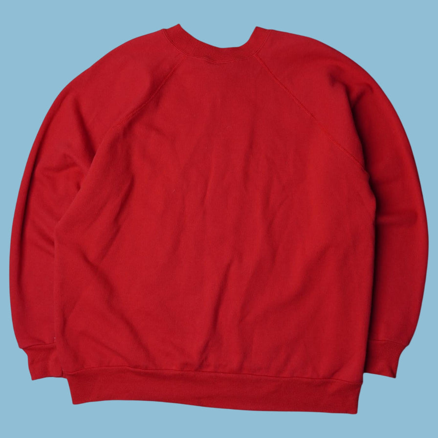 Vintage 90s Christmas Mouse Cross Stitch Sweater - L