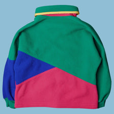 Vintage 90s Colorblock Fleecejacke - S