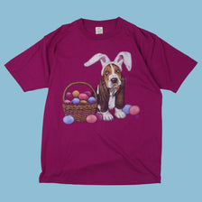 T-shirt vintage en coton des années 90 - Pâques - T.L