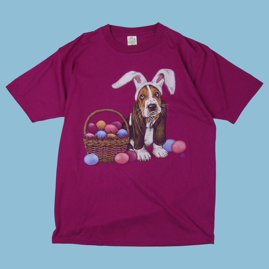 T-shirt vintage en coton des années 90 - Pâques - T.L