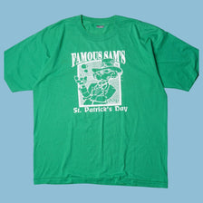 Vintage 90s Famous Sam's St. Patrick's Day 1996 T-Shirt - XL