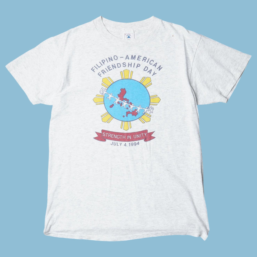 Vintage 90s Filipino-American Friendship Day T-Shirt - M