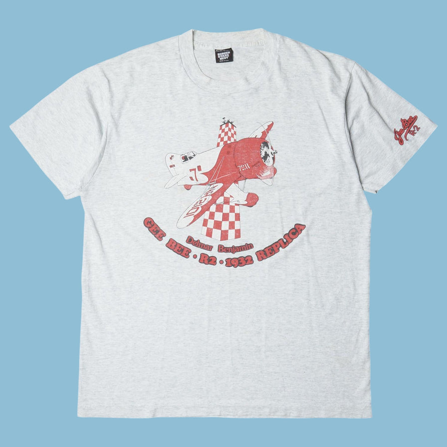 Vintage 90s Gee Bee R2 1932 Replica Flugzeug T-Shirt - XL