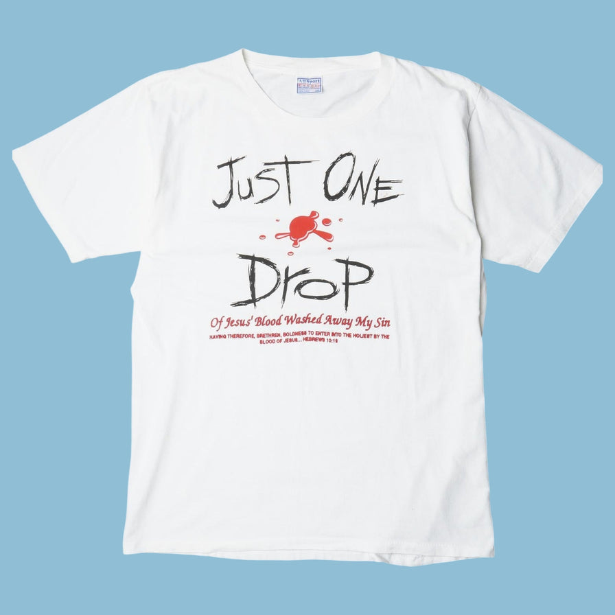Vintage 90s Jesus Blood Christian T-Shirt - L