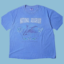 Vintage 90s National Aquarium Baltimore Dolphin T-Shirt - XL