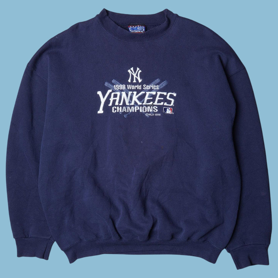 Vintage 90s New York Yankees 1998 World Series Champions Sweater - XL