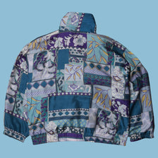 Vintage 90s Patchwork Print Windbreaker - M