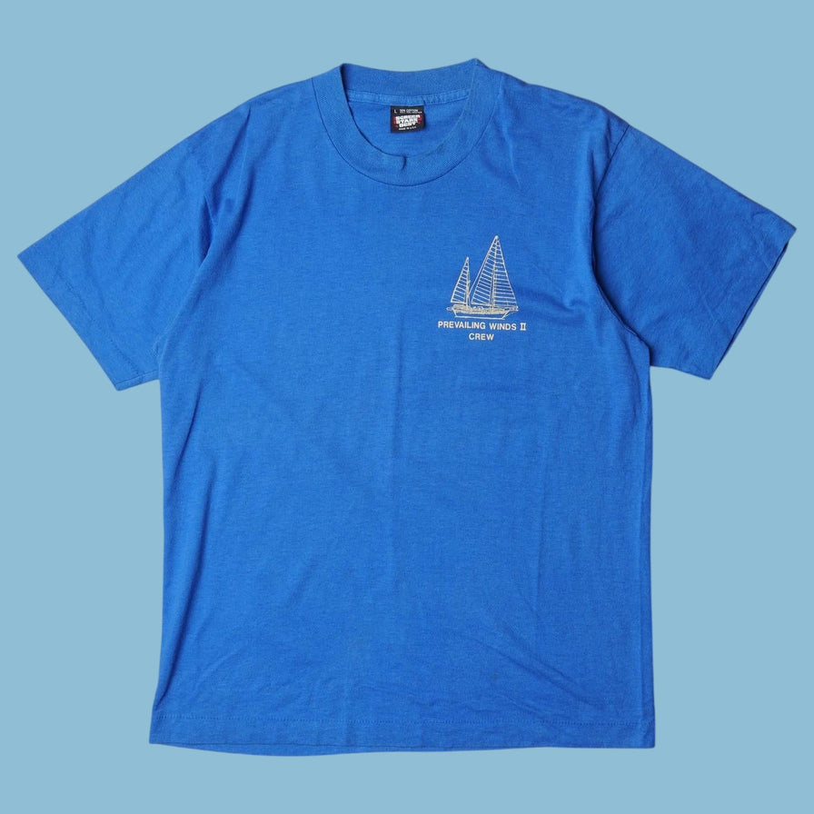 Vintage 90s Prevailing Winds II Crew Sailing T-Shirt - L