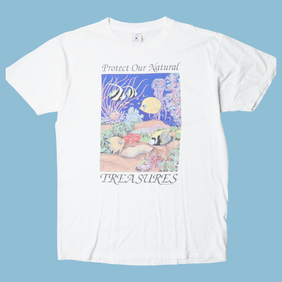 Vintage 90s Protect Our Natural Treasures T-Shirt - L