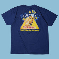 T-shirt vintage Joe Camel Cigarettes 75th Birthday 1988 - XL
