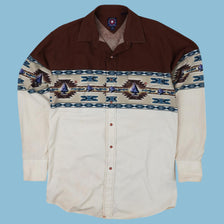 Vintage 90s Western Aztec Eagle Shirt - M