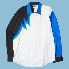 Vintage 90s Western Colorblock Shirt - XL